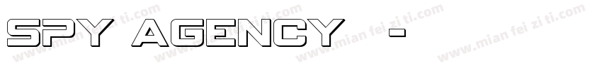 spy agency普通字体转换